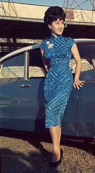 evolution qipao cheongsam dress Hong Kong 1960s model