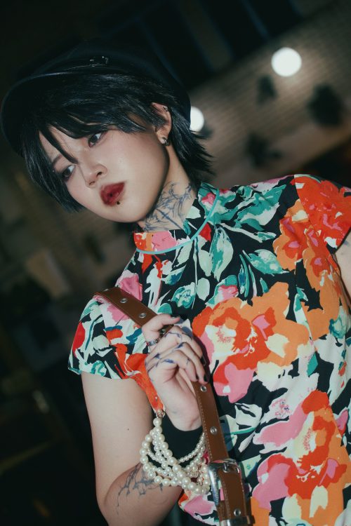 Vivid Bloom Symphony - Women Short Sleeve Blouse - Image 2