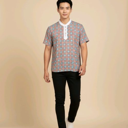 Turquoise Duke - Men Kung-Fu Shirt